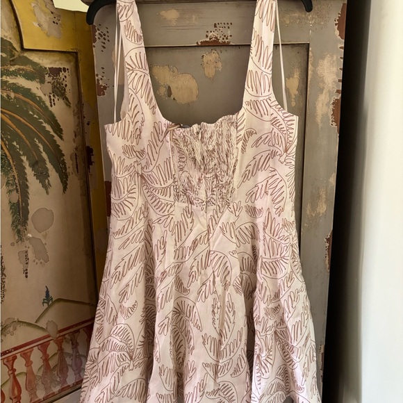 ANTONIO MELANI cream and tan Print Mini Dress - Picture 12 of 12